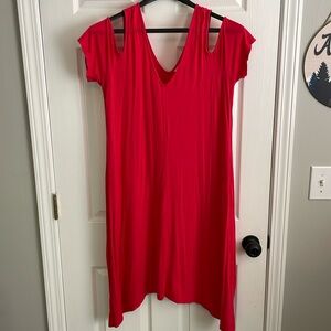 Motherhood Maternity slit short sleeve dress